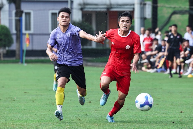 Thể Công Viettel có trận thắng 4-0 trước Hà Nội. Ành: VTFC